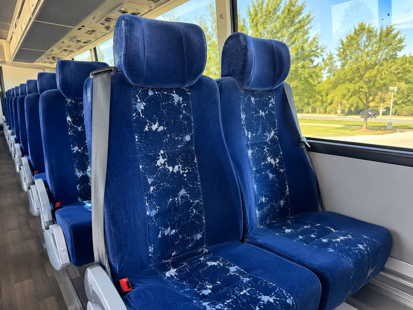 clarksville charter bus interior